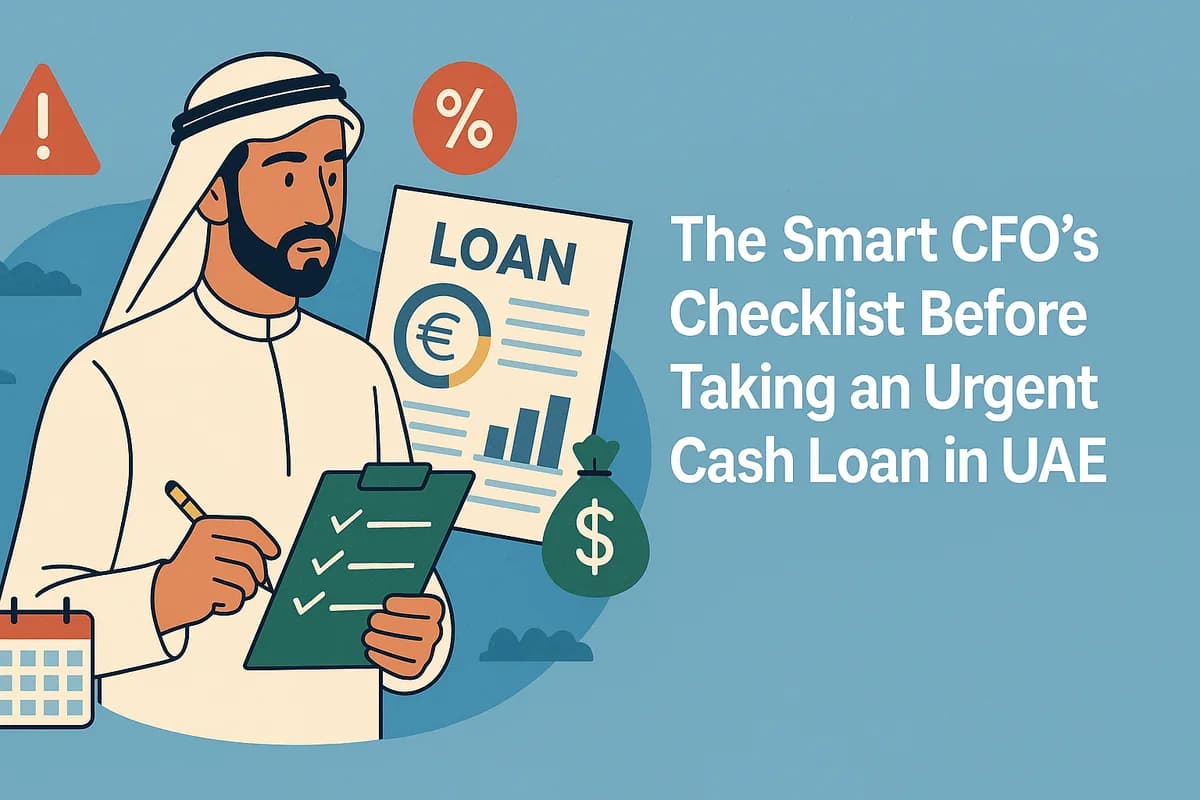 The Smart CFO’s Checklist Before Taking an Urgent Cash Loan in UAE
